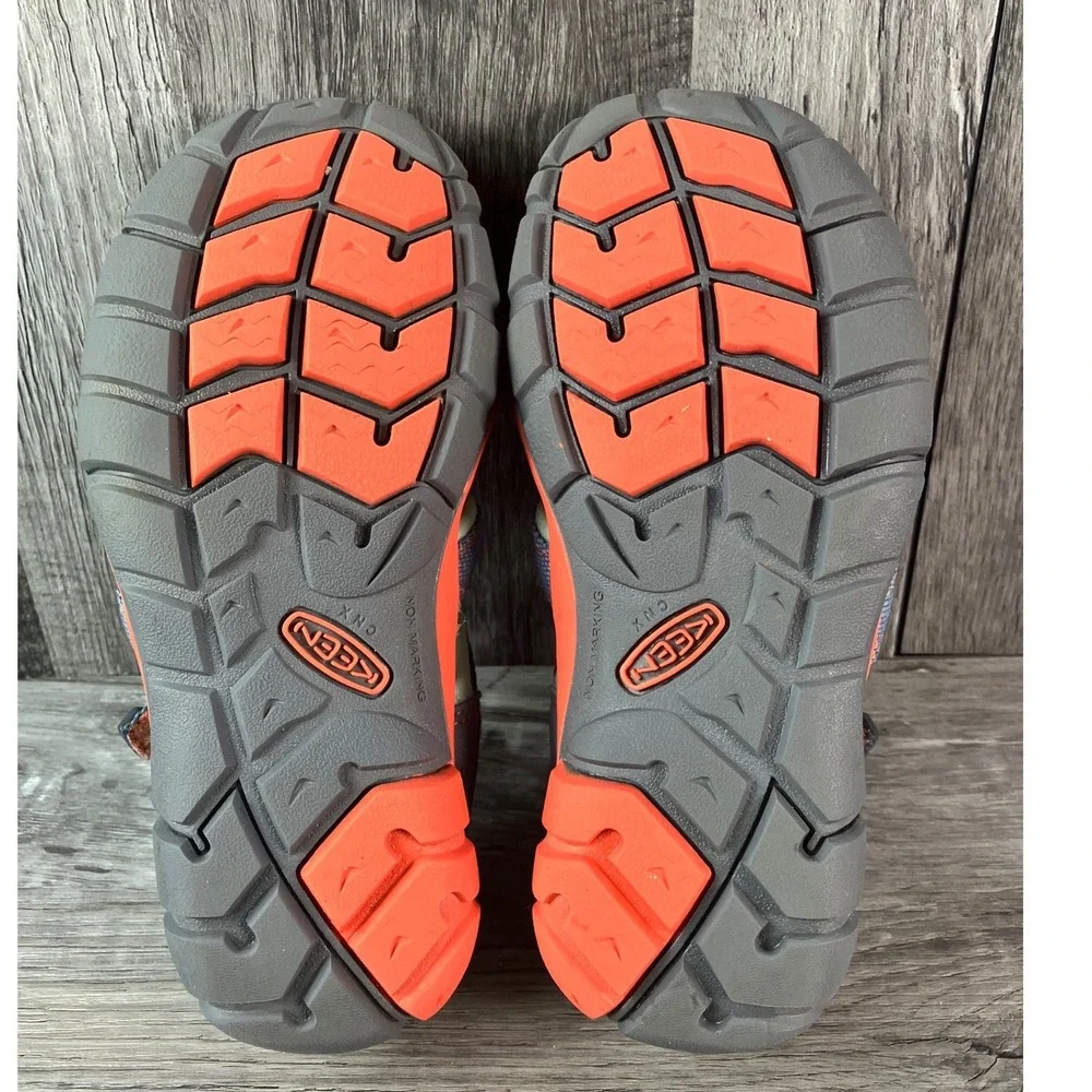Keen Seacamp II CNX Kids Sandals Blue Orange 1022975 Size 12 US EU 30